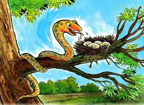 Crow And Snake Story In Hindi - Hindi Stories
